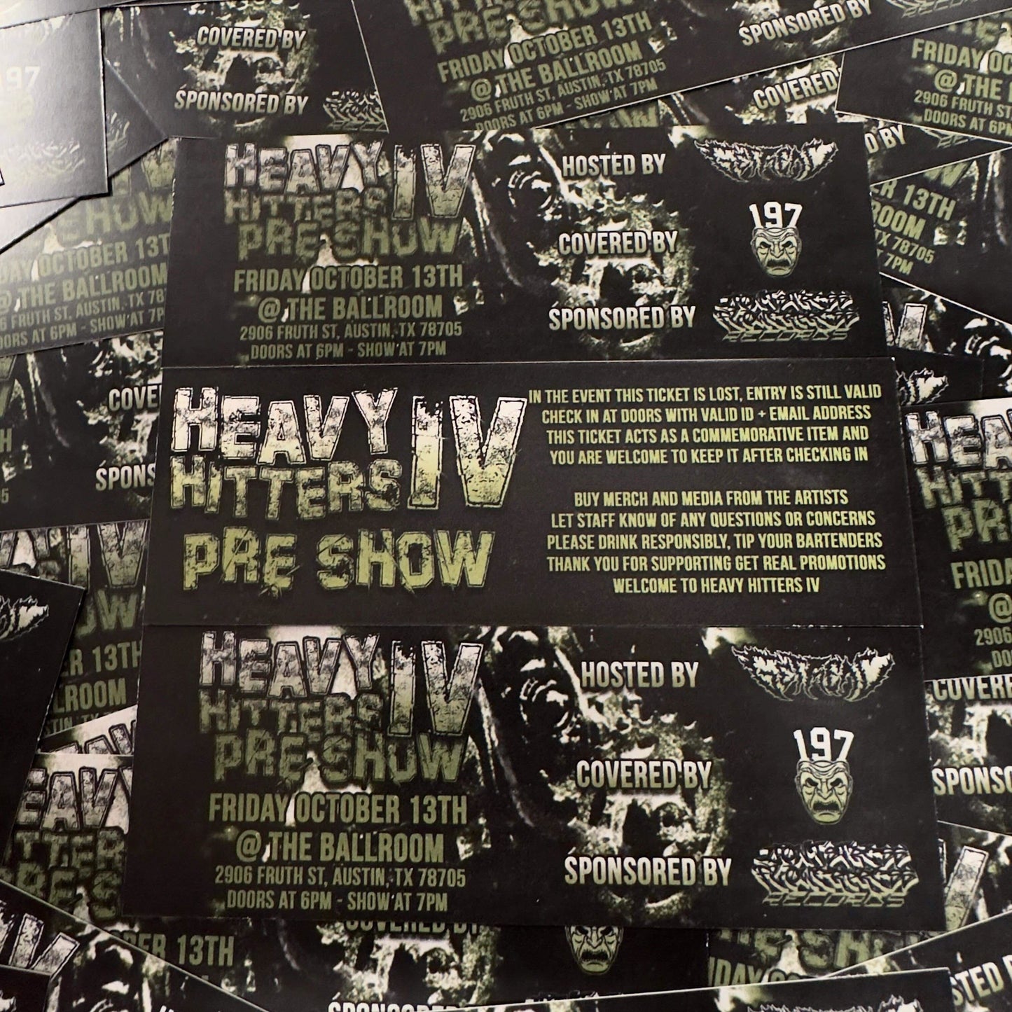 Physical Heavy Hitters Ticket