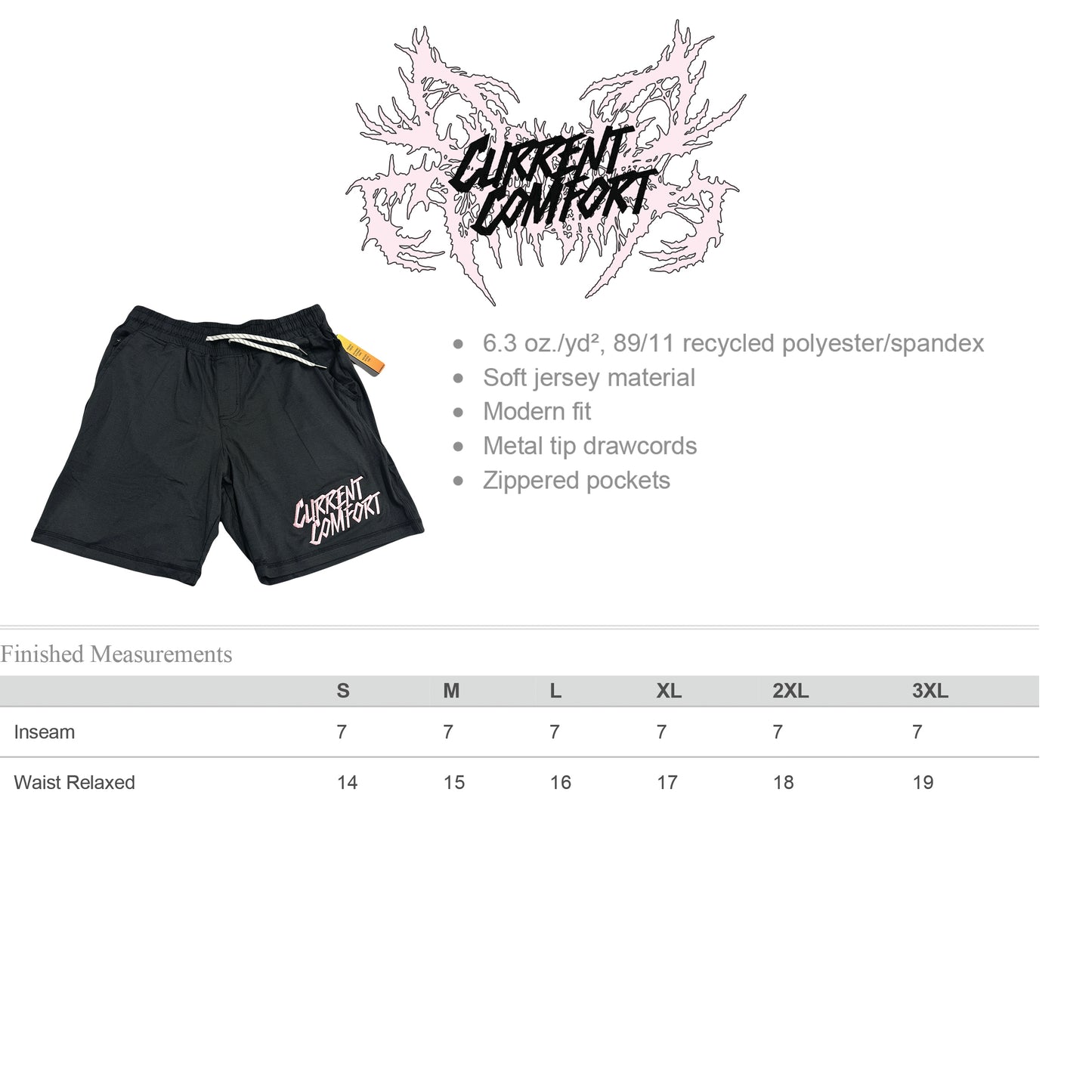 Embroidered 7" Shorts