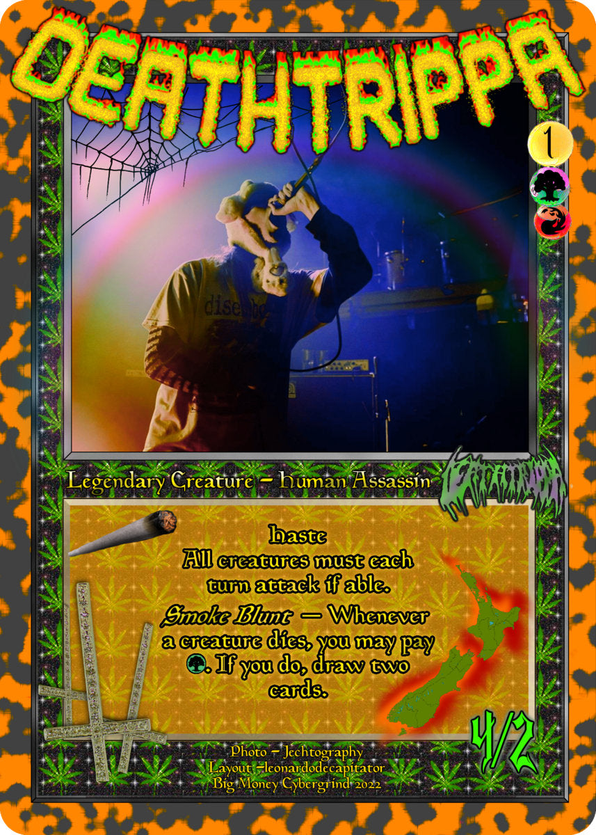 DEATHTRIPPA - PAIN OLYMPICS/DEATHRIPPA AND THE INFINITE TIRED Translucent Green Tape (US release)