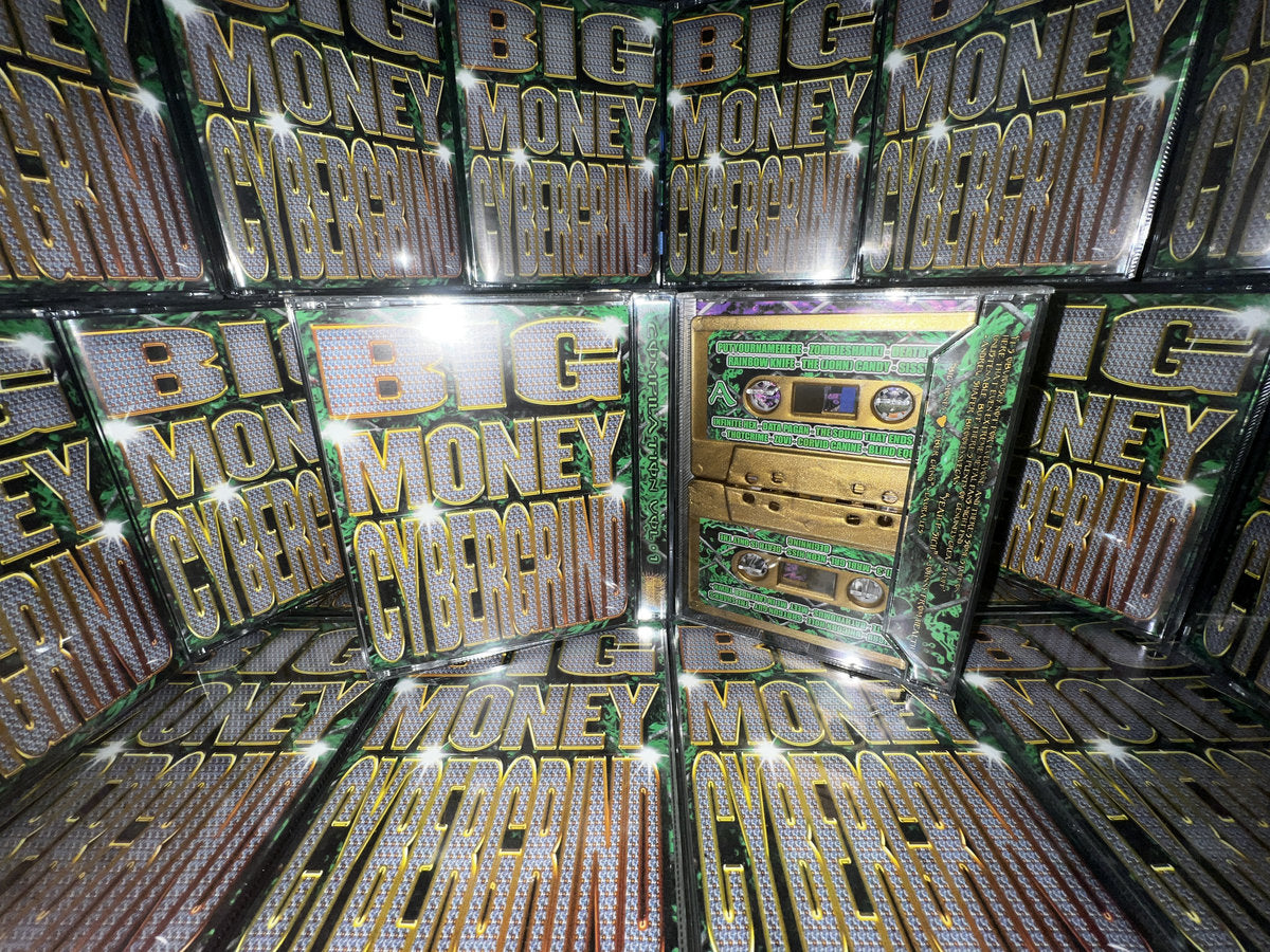 BIG MONEY CYBERGRIND VOL 1. LIMITED EDITION 2x GOLD CASSETTE