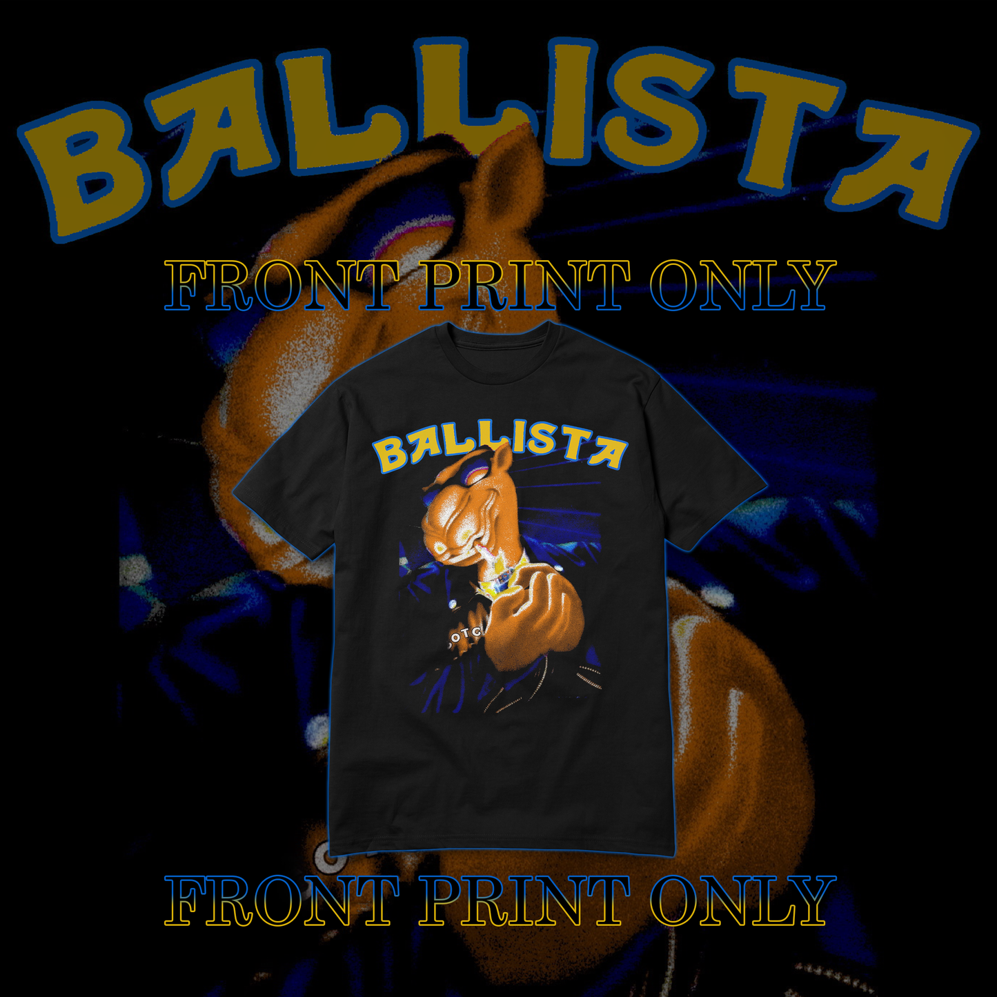 PUT THAT BACK PRINT ON THE FRONT OF THE SHIRT