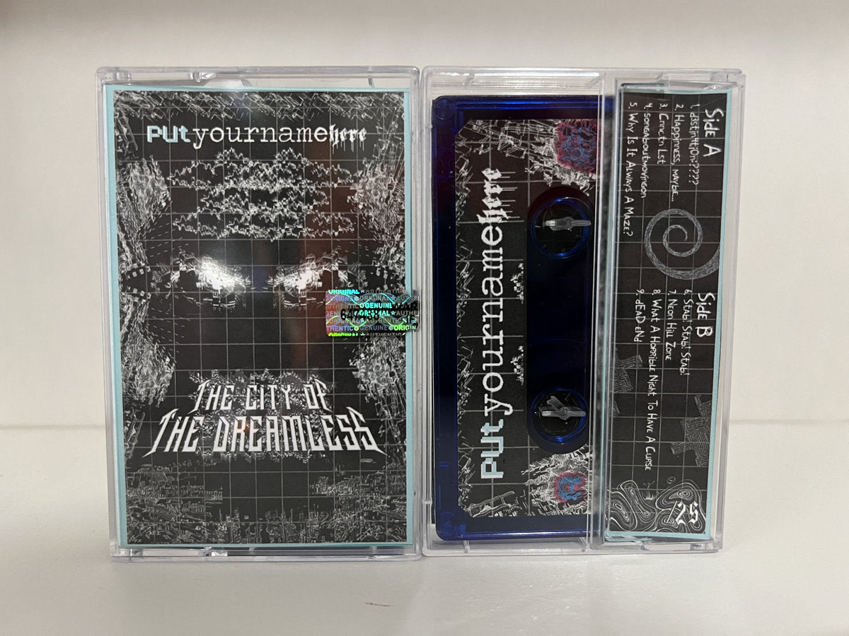 putyournamehere - The City of the Dreamless - Transparent Blue Tape